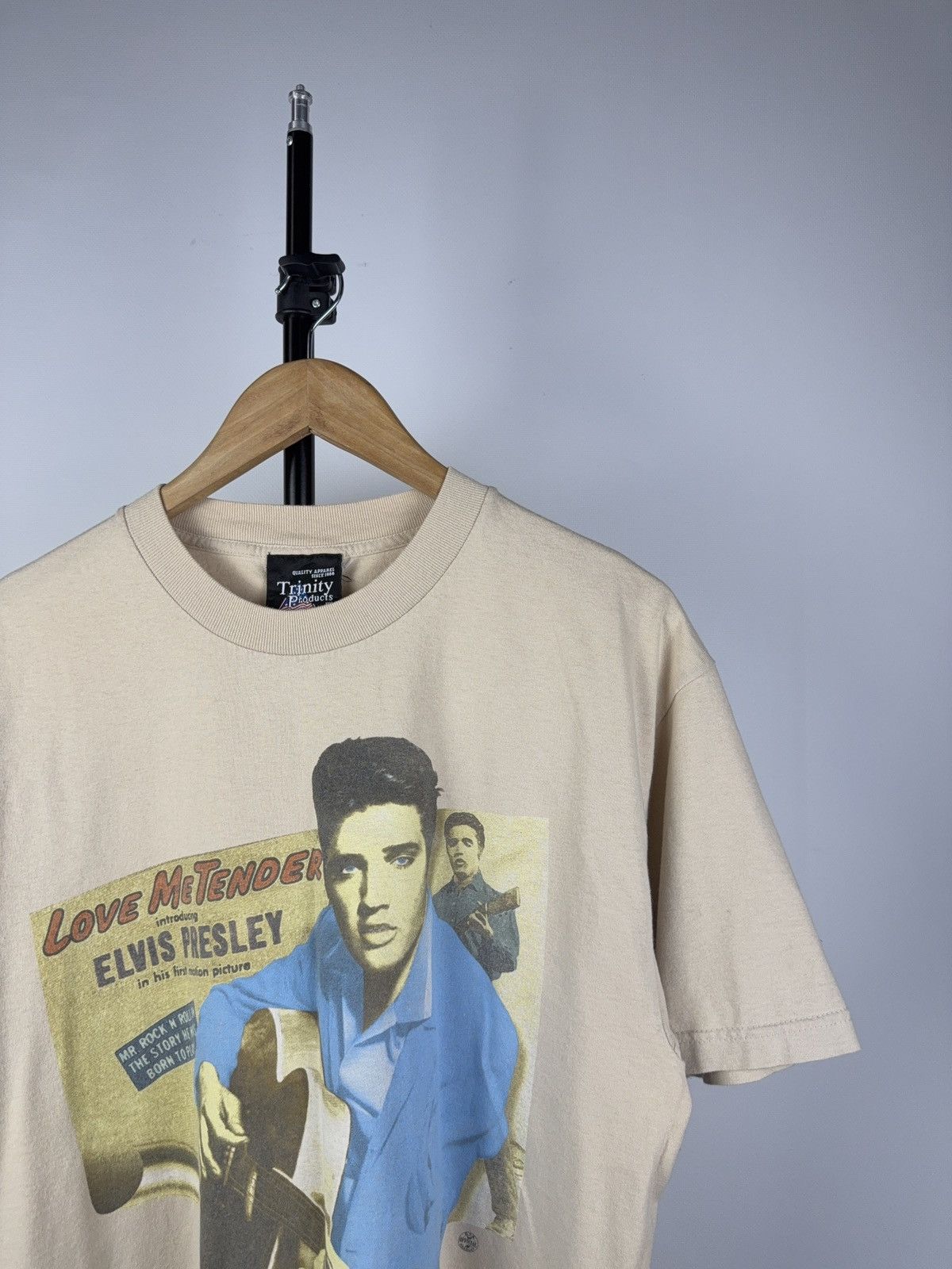 Band Tees × Vintage Vintage RARE LOVE ME TENDER 1990s Elvis Presley t-shirt Size US L / EU 52-54 / 3 - 2 Thumbnail