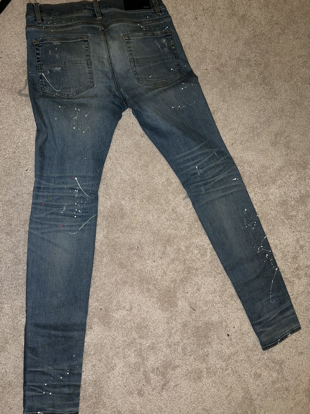 Amiri Amiri “Bird Art Crane Patch” Blue Denim Size US 33 - 10 Thumbnail
