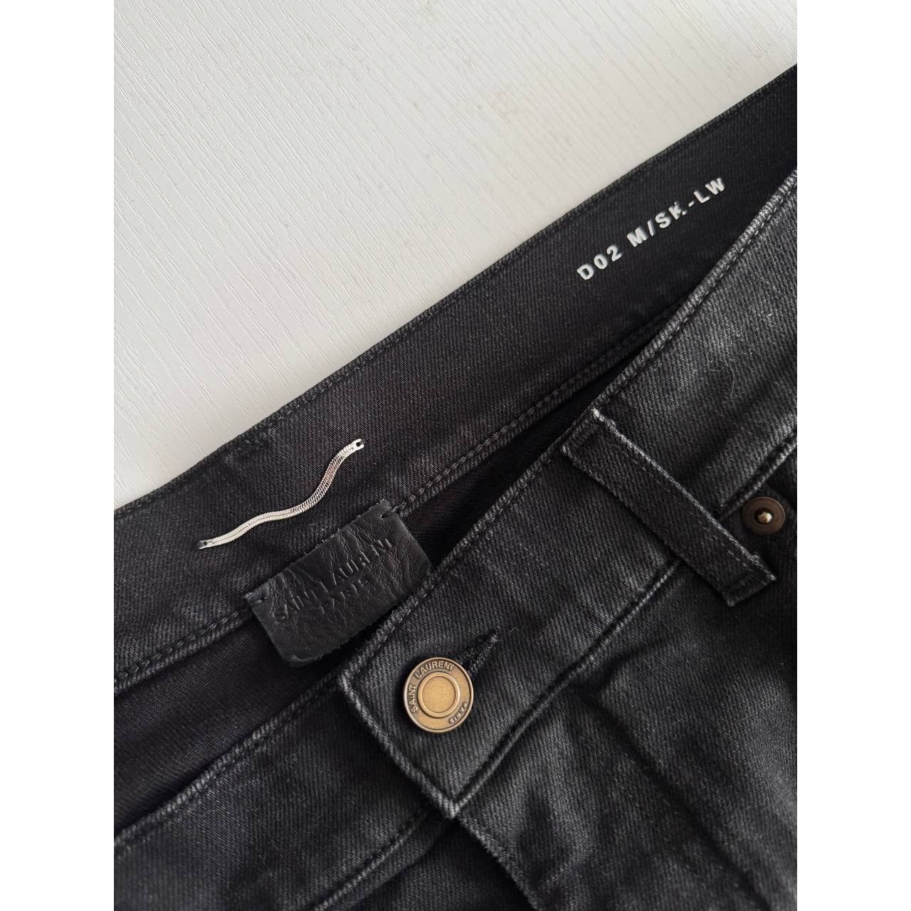 Saint Laurent Paris D02 Skinny Black Jeans