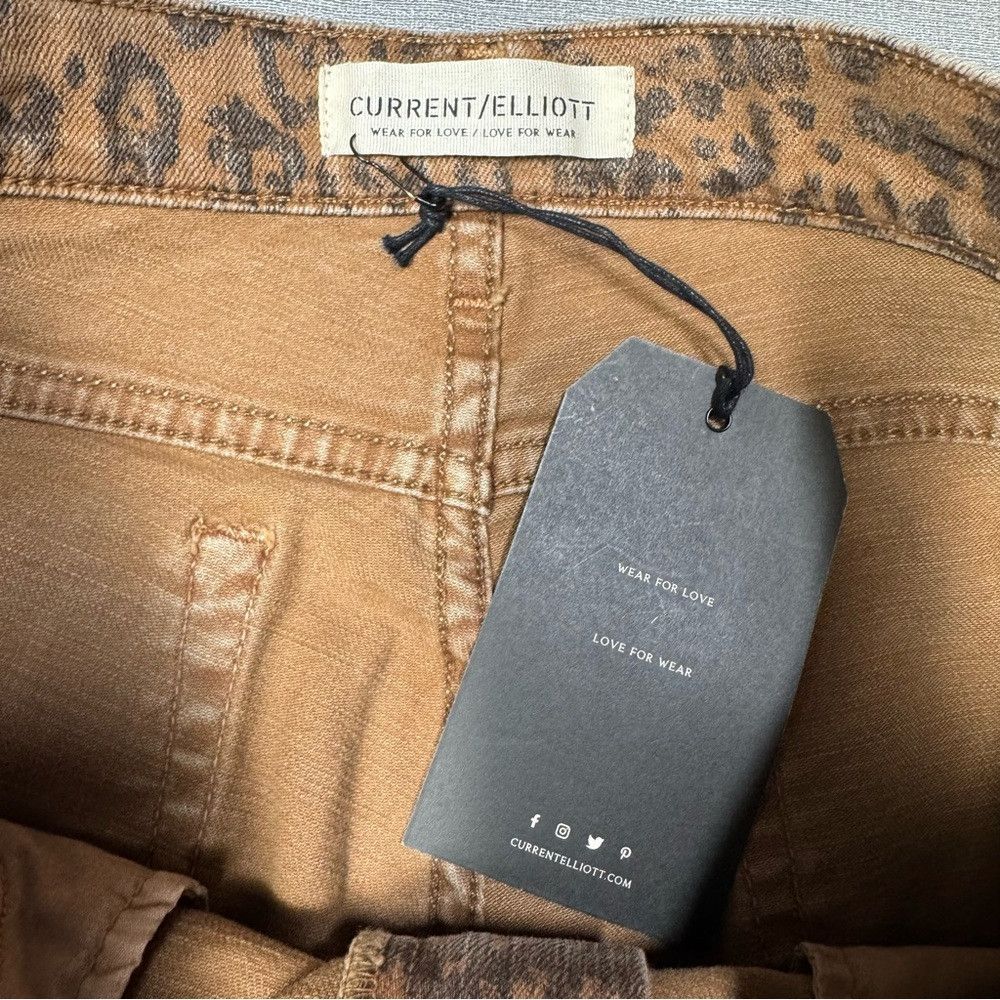 Current/Elliot NWT New $257 Current/Elliott Stiletto Amber Leopard Skinny Size 28" / US 6 / IT 42 - 8 Thumbnail