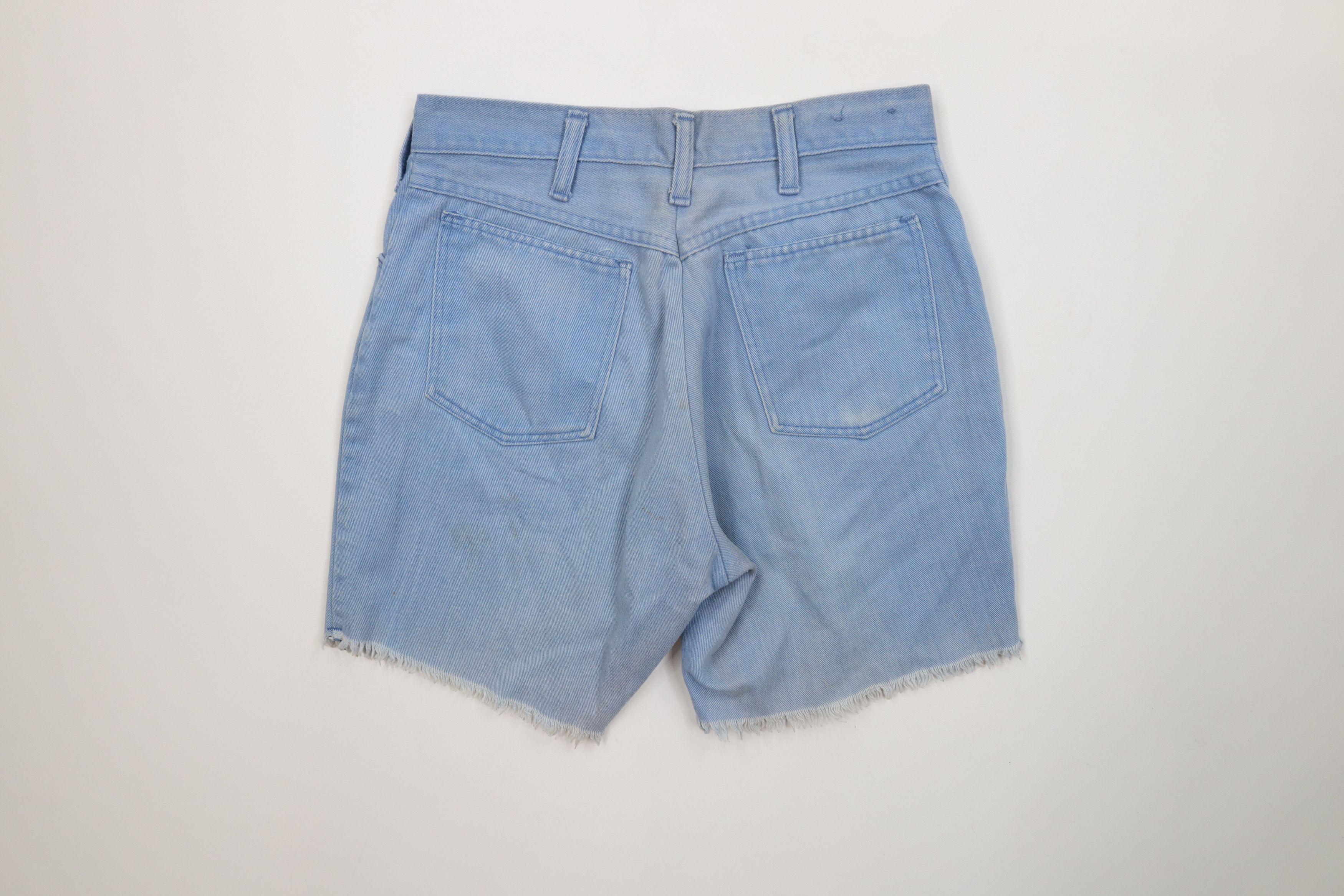 Vintage Vintage 70s Streetwear Denim Jean Short Shorts Blue USA Size US 28 / EU 44 - 11 Thumbnail