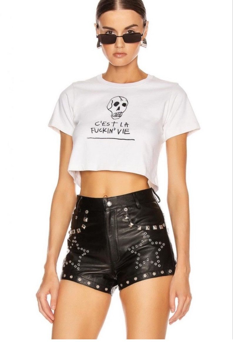 R13 Studded leather shorts. 24 Size 24" / US 00 / IT 34 - 4 Thumbnail