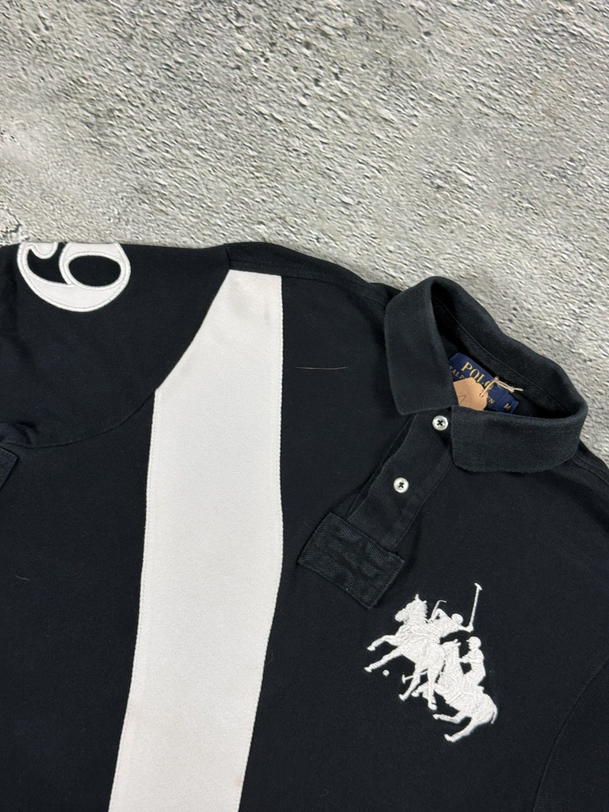 Ralph Lauren Chief Keef Polo Ralph Lauren black T-shirt big pony white Size US M / EU 48-50 / 2 - 2 Thumbnail