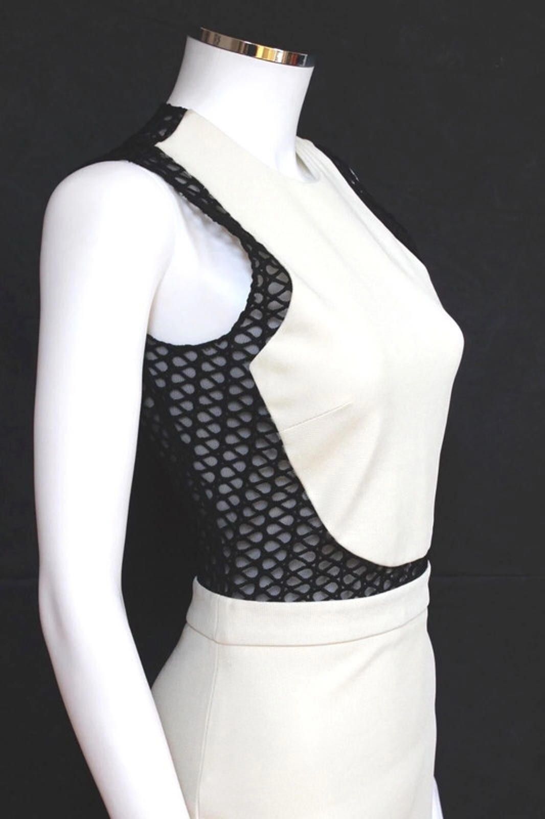 Other David Koma Black White Contrast cotton-blend dress UK 12/ 10 Size M / US 6-8 / IT 42-44 - 4 Thumbnail