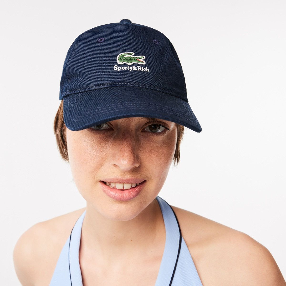 Sporty & Rich Sporty & Rich x Lacoste collab Navy Cap Size ONE SIZE - 8 Thumbnail