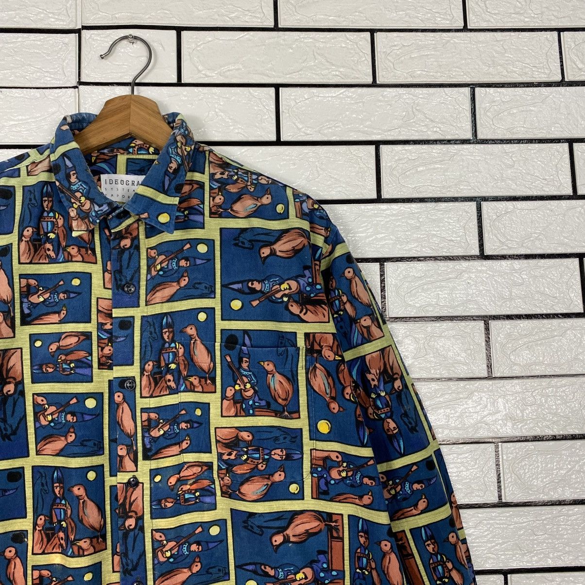 Japanese Brand Ideogram System of Emporium Button Navajo Shirt Jacket Size US M / EU 48-50 / 2 - 7 Thumbnail