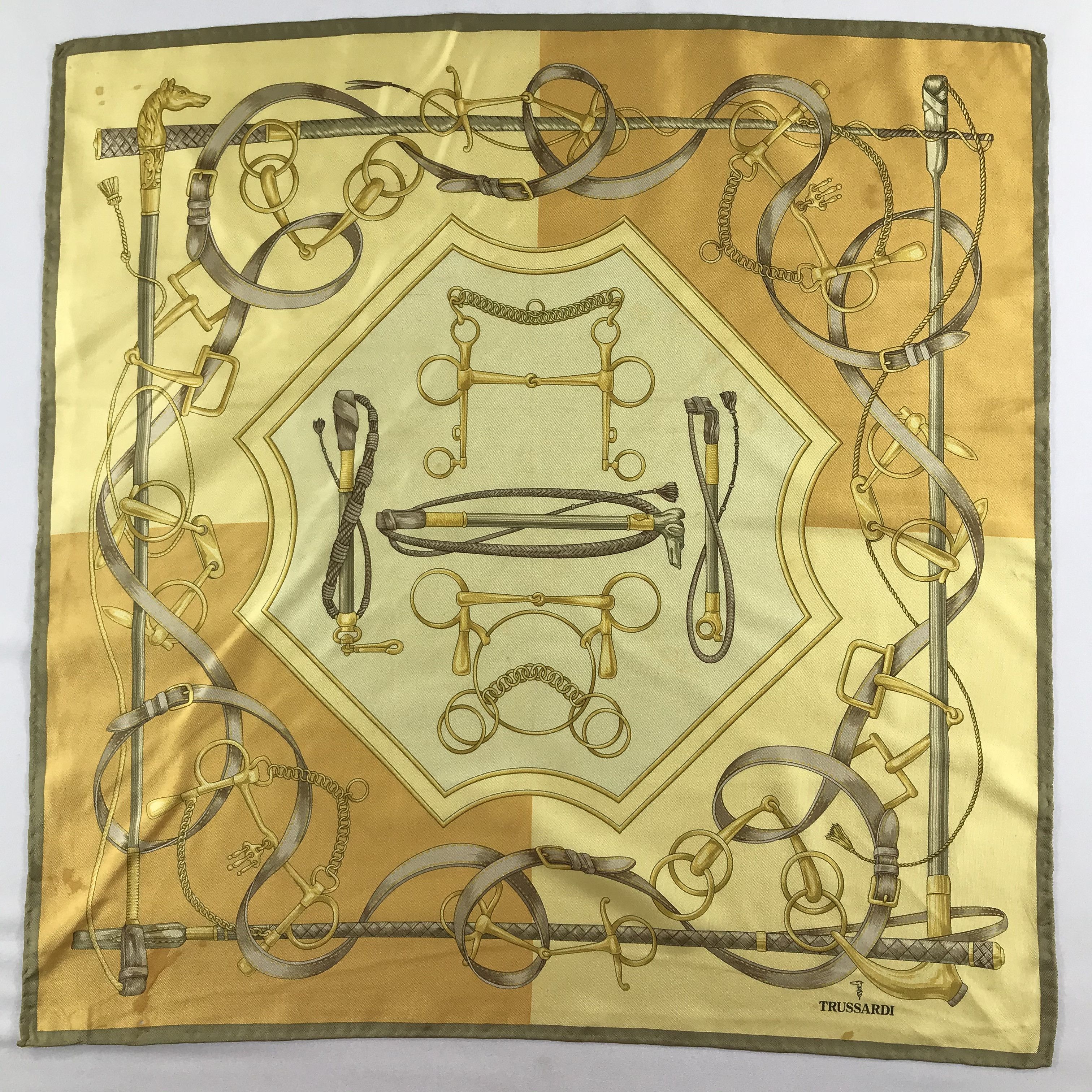 Trussardi Vintage Trussardi SIlk Scarf Size ONE SIZE - 2 Thumbnail