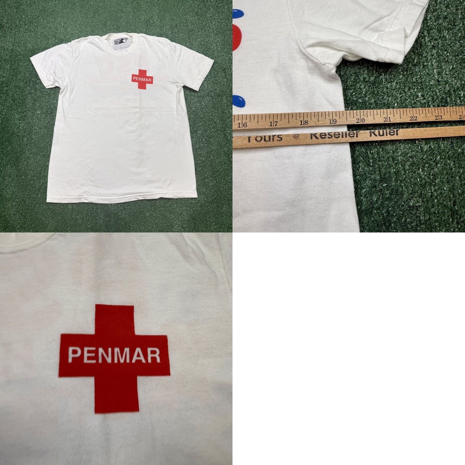Vintage VINTAGE Penmar Social Club PSC Water Hazard Protection Venice T Shirt Men's Size M White Shirt Mens Size US M / EU 48-50 / 2 - 8 Thumbnail
