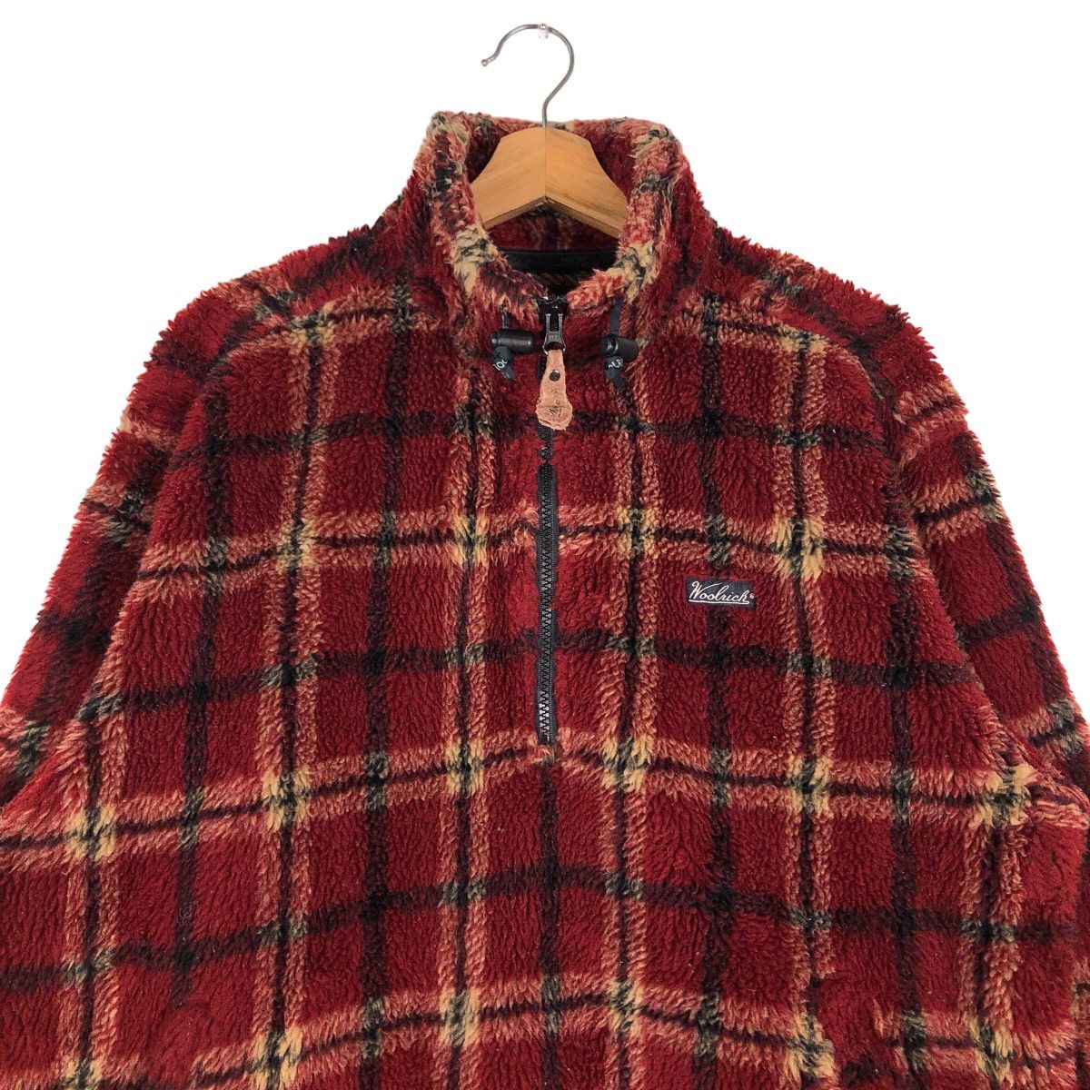 Woolrich Woolen Mills 🔥Vintage Anorak Fleece Half Zipper Jacket Woolrich Tartan Size US S / EU 44-46 / 1 - 3 Thumbnail
