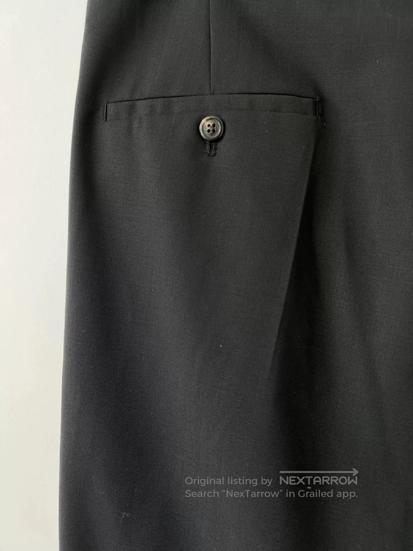 Rick Owens Thom Browne Navy Straight-Leg Casual Trousers. Size US 38 / EU 54 - 4 Thumbnail