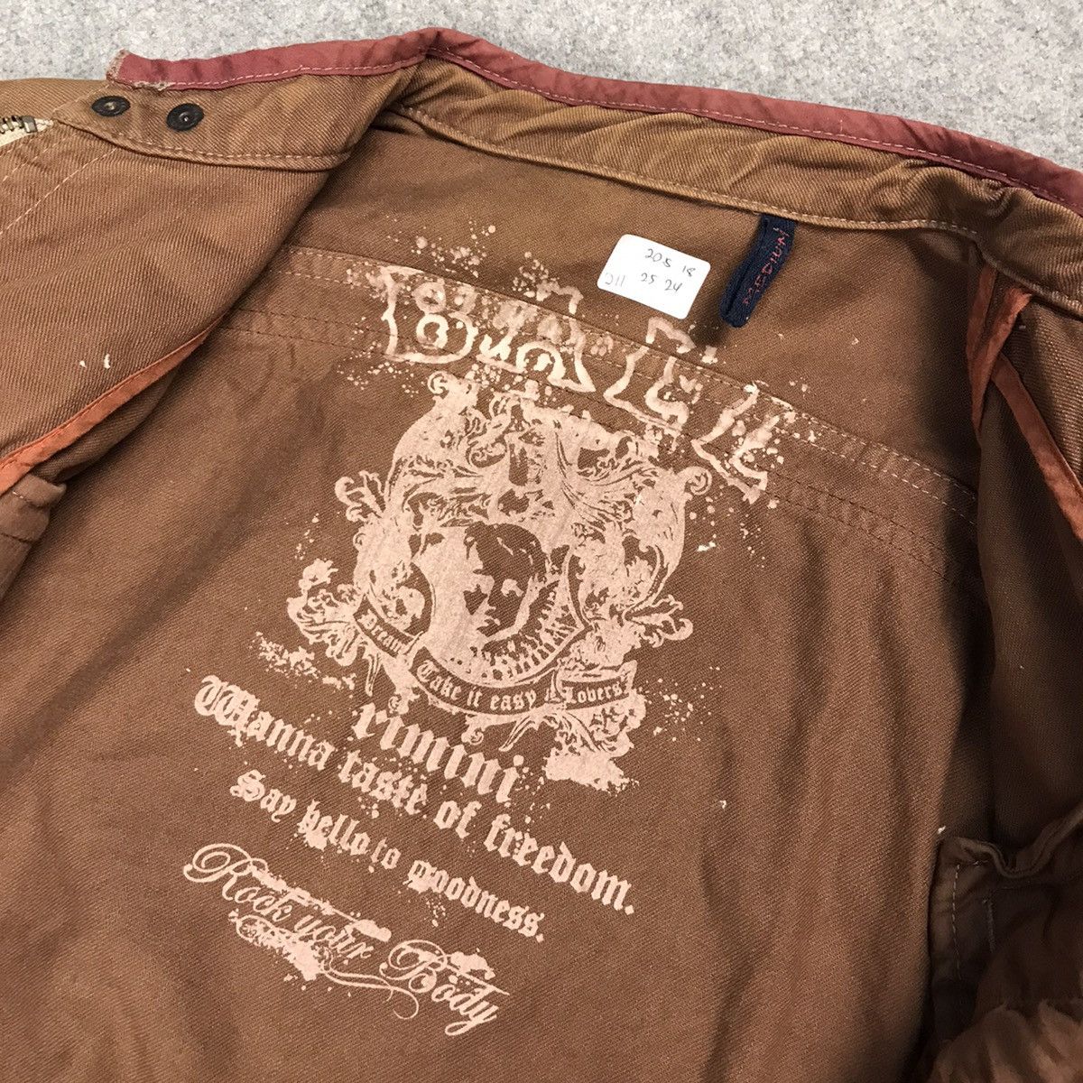 Japanese Brand × Vintage BALL BRAND BROWN BIKES STYLE ZIPPER JACKET Size US M / EU 48-50 / 2 - 9 Thumbnail