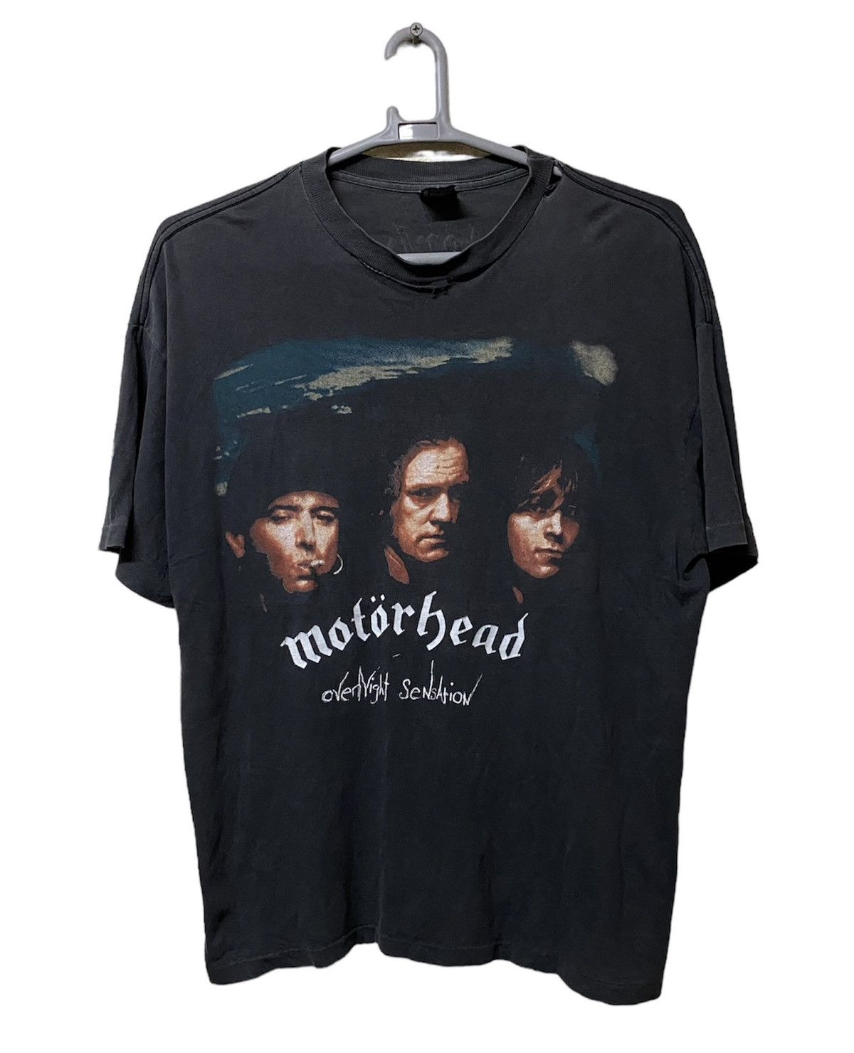 Band Tees × Vintage Vintage motorhead overnight Sensation tour band shirt Size US XL / EU 56 / 4 - 1 Thumbnail