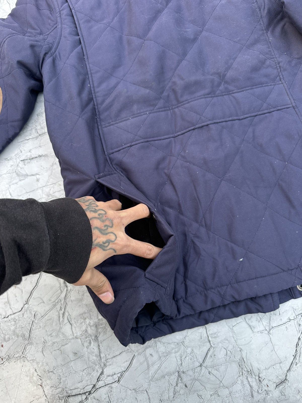 Ralph Lauren 00s Ralph Lauren Navy Quilted Field Jacket Size US M / EU 48-50 / 2 - 4 Thumbnail