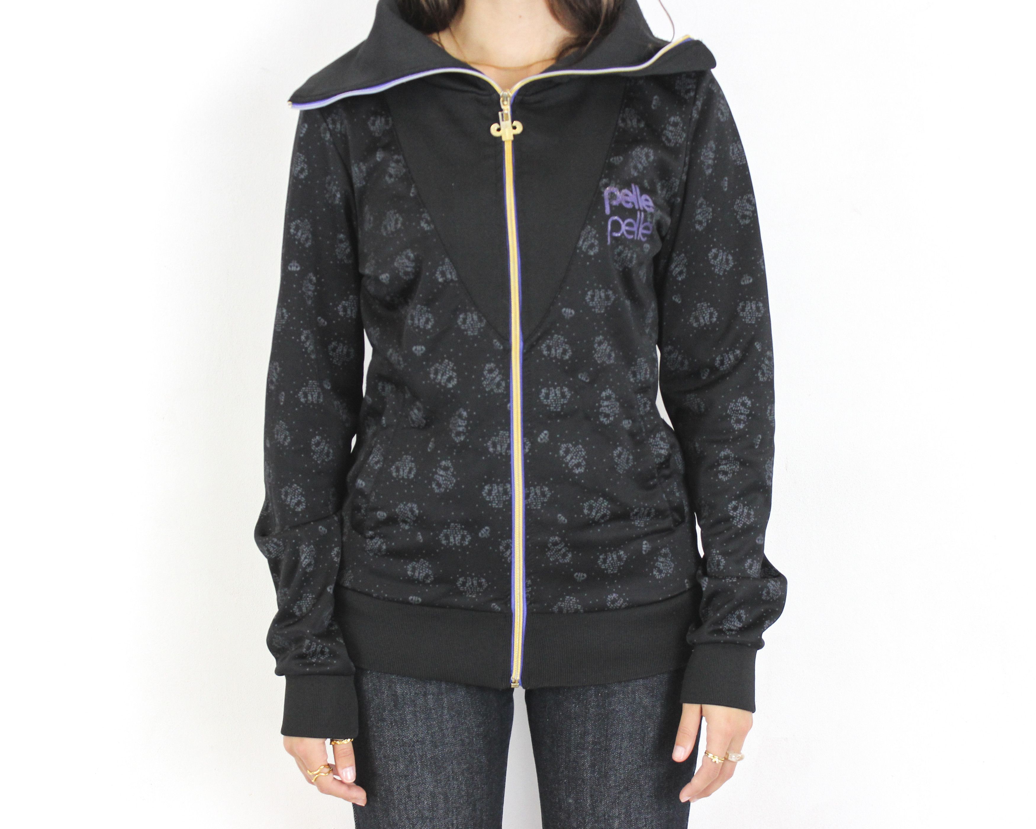 Pelle Pelle × Vintage Womens M Tracksuit full Zip Top Jumper Jacket Sweatshirt Rap Size M / US 6-8 / IT 42-44 - 6 Thumbnail