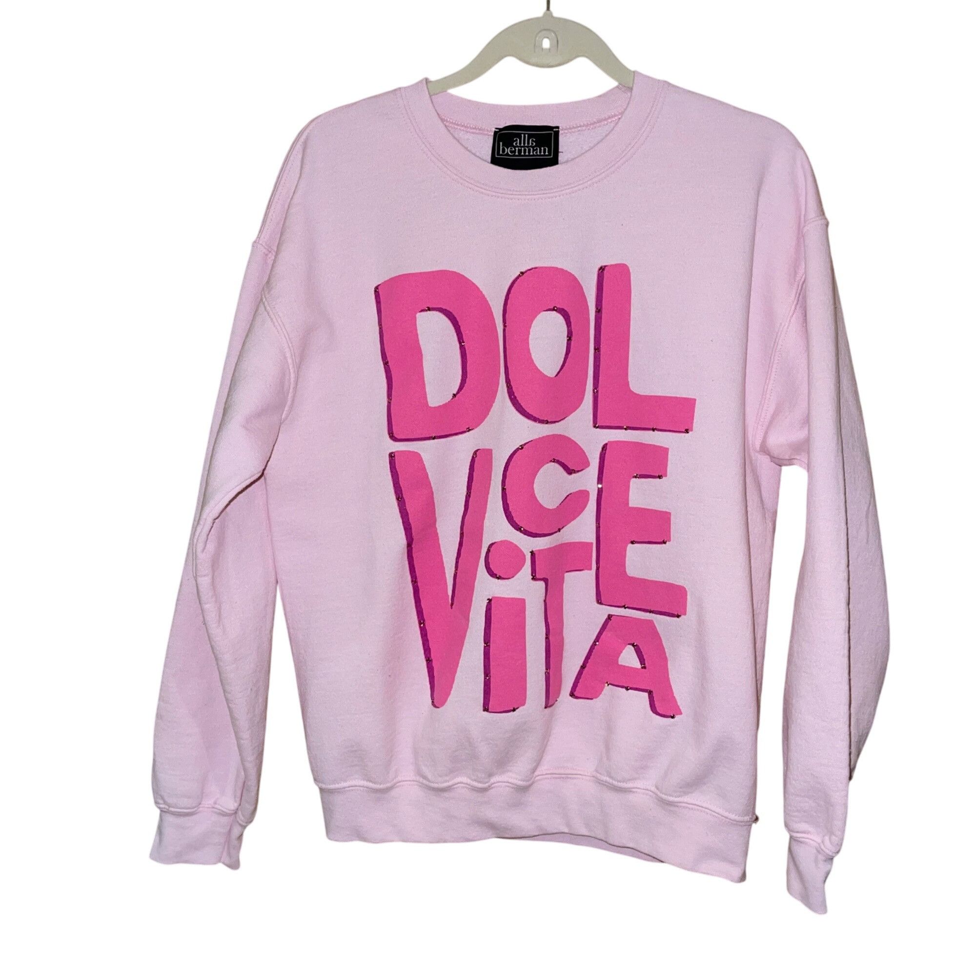 Other Alla Berman Womens Sweatshirt Size Medium Pink Size M / US 6-8 / IT 42-44 - 5 Thumbnail