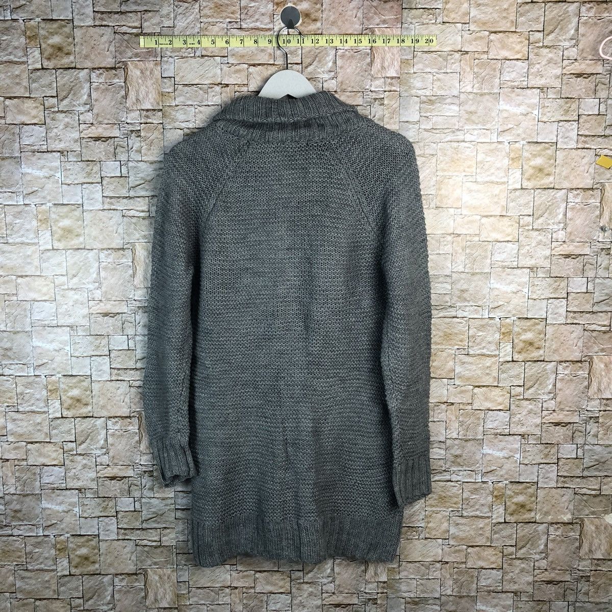 Homespun Knitwear × Index Index Grey Cardigan Knitwear #A903 Size US M / EU 48-50 / 2 - 12 Thumbnail