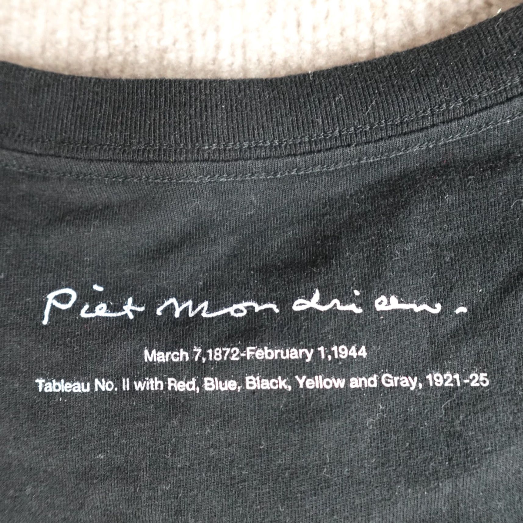 Doublet Graniph Shirt M Black Double Sided Piet Mondrian Short Sleeve Graphic Print Knit Cotton T-Shirt Men Size US M / EU 48-50 / 2 - 8 Thumbnail