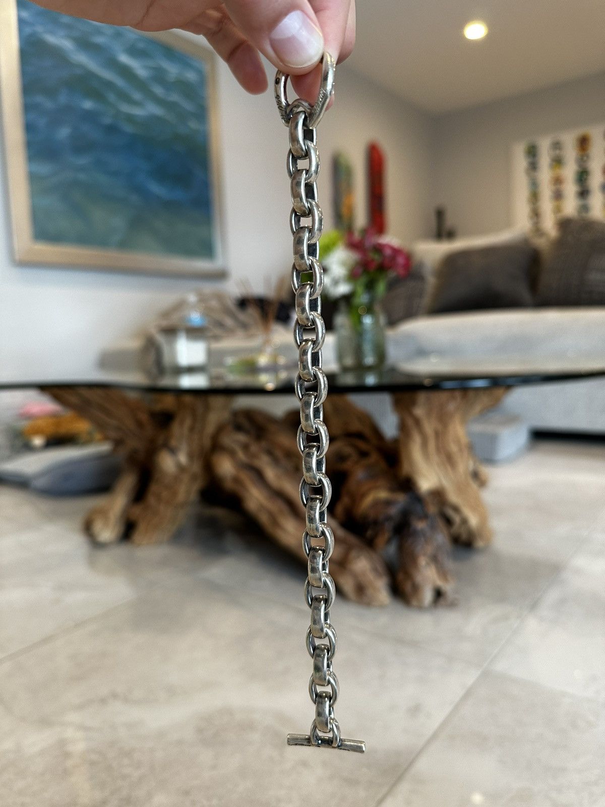 Bill Wall Leather Bill Wall Sterling silver chain bracelet Size ONE SIZE - 1 Thumbnail