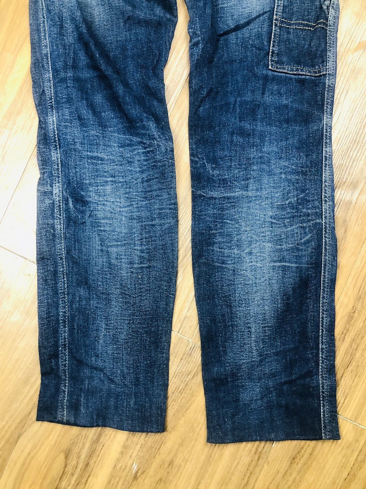 Dolce & Gabbana D&G Men's Carpenter Distressed Wash Blue Jeans (38) Size US 30 / EU 46 - 14 Thumbnail