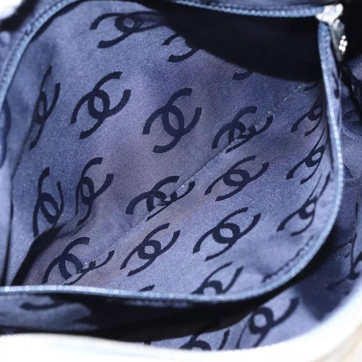 Chanel CHANEL COCO Mark Shoulder Bag Canvas Blue CC Size ONE SIZE - 6 Thumbnail