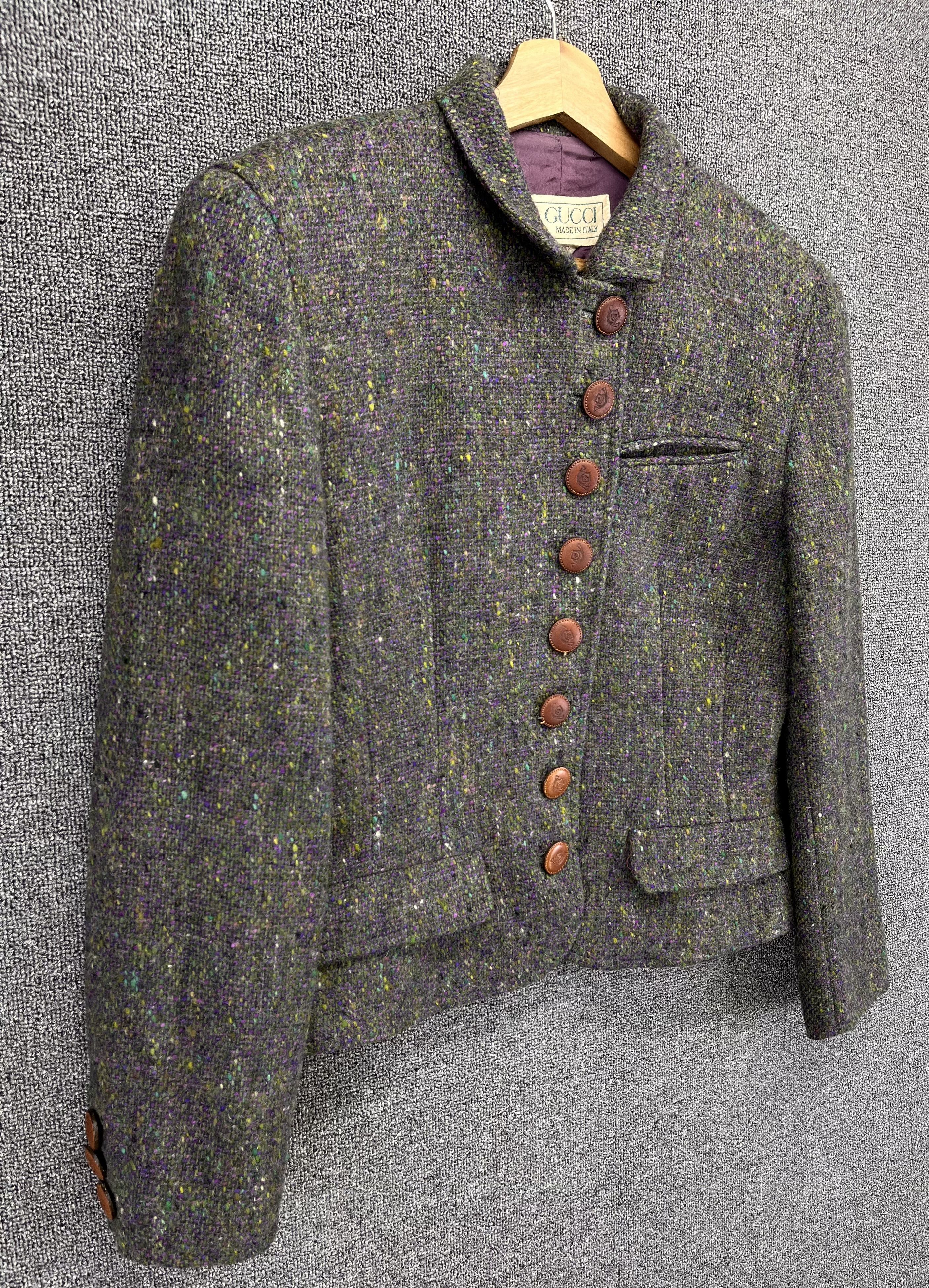 Gucci Vintage 90s Gucci Made in Italy Rare Wool Cardigan Jacket Size M / US 6-8 / IT 42-44 - 2 Thumbnail