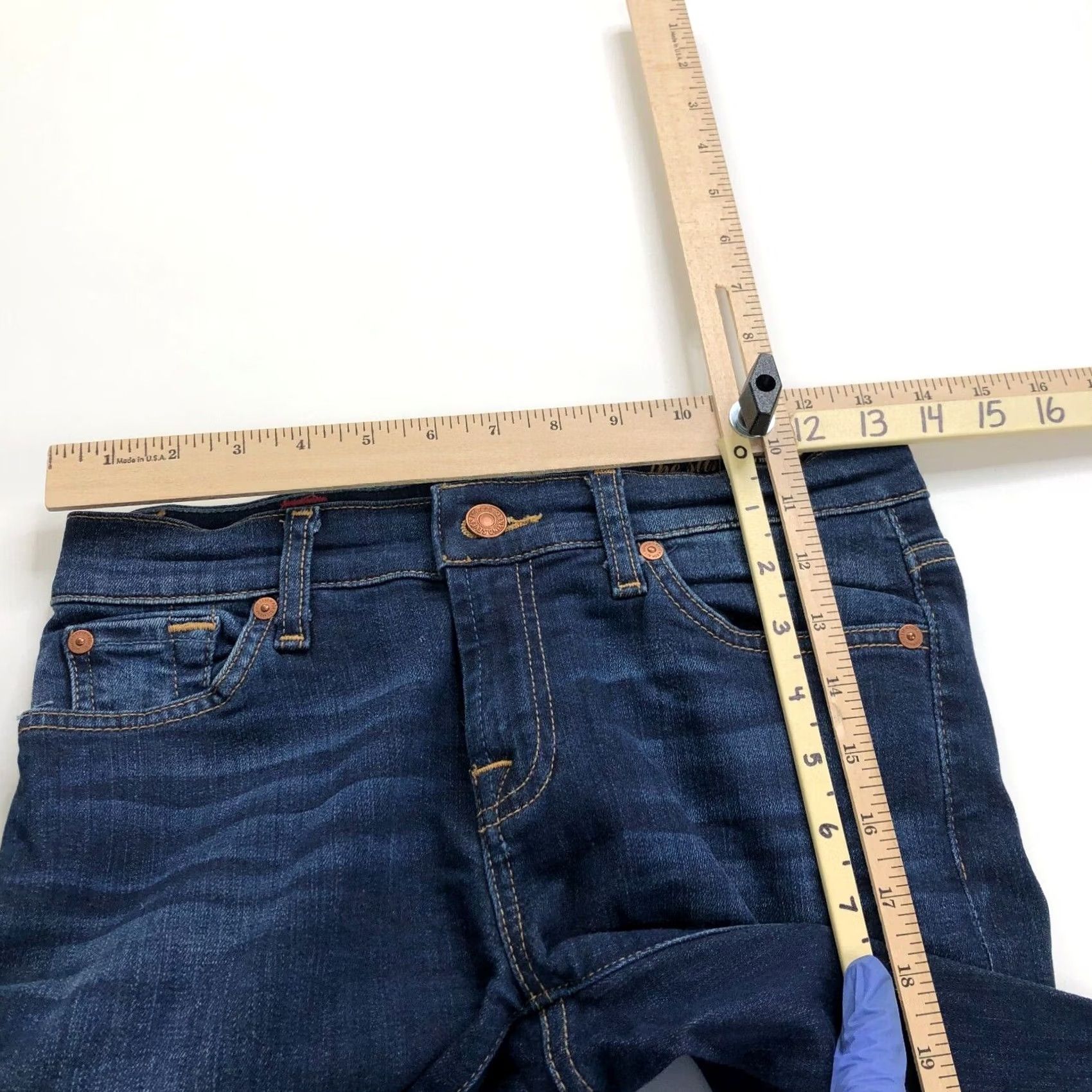 7 For All Mankind 7 For All Mankind The Slim Cigarette Jeans Low Rise Denim 7 For All Mankind Blue 25 27W 29L Womens Jeans Slimming 5-Pocket Size 42" / US 20 - 5 Thumbnail