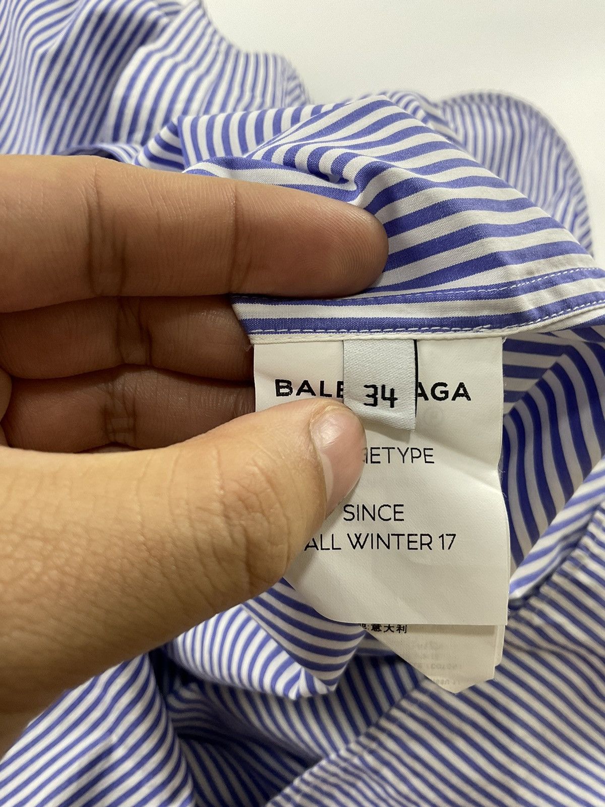 Balenciaga Balenciaga Oversized Striped Cotton-Poplin Dress Size XS / US 0-2 / IT 36-38 - 8 Thumbnail