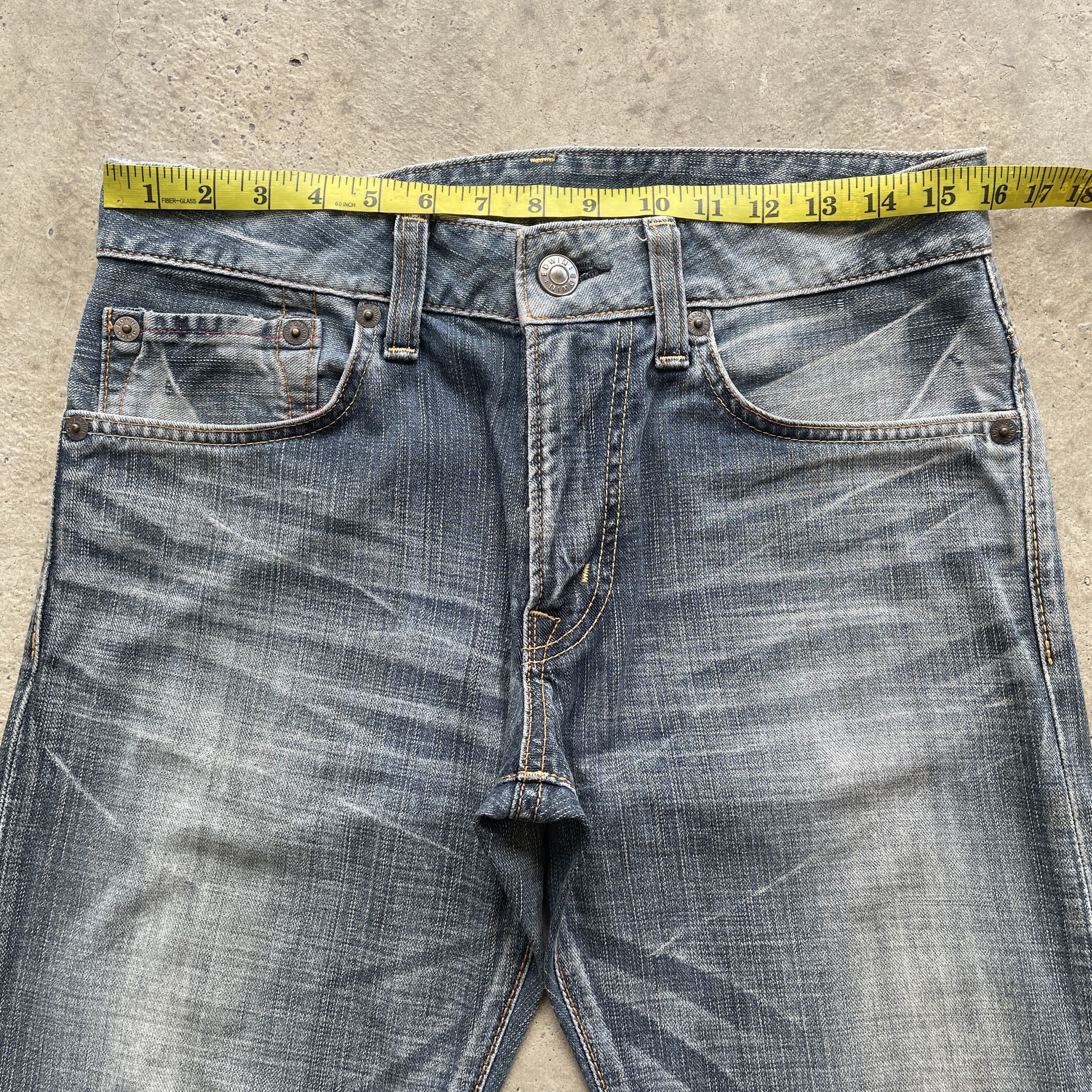 Edwin × Jean W32 VINTAGE EDWIN 503 DISTRESSED FADED JEANS PANTS DENIM Size US 32 / EU 48 - 6 Thumbnail