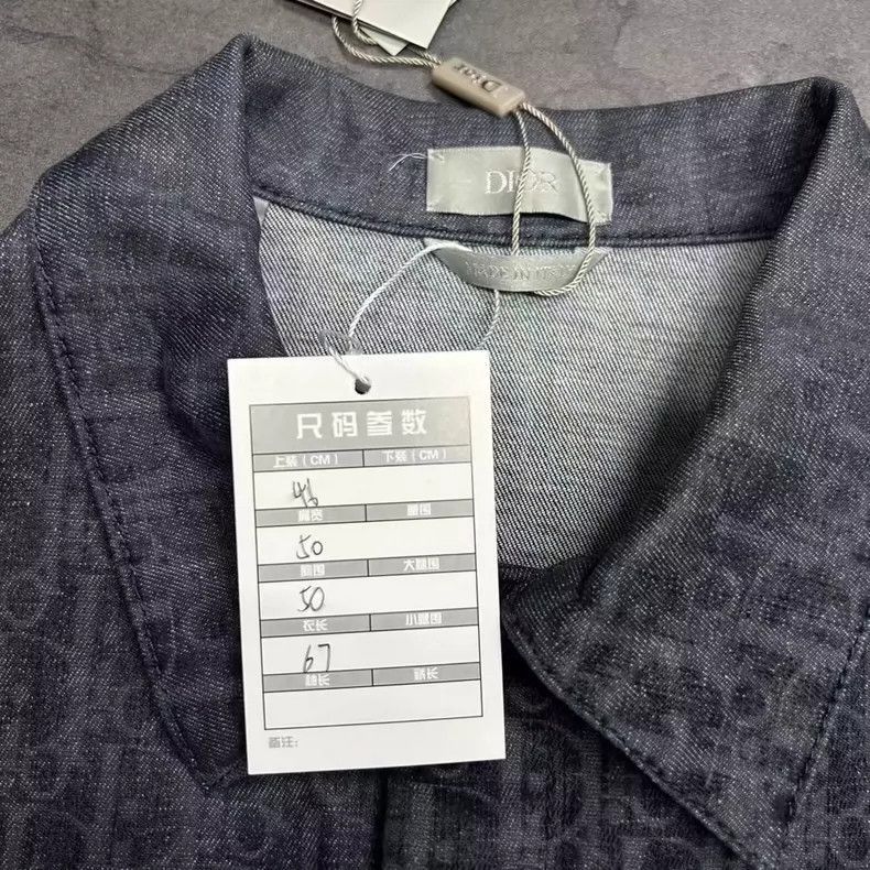 Dior DIOR Black Logo Denim Shirt-2506 Size US M / EU 48-50 / 2 - 8 Thumbnail