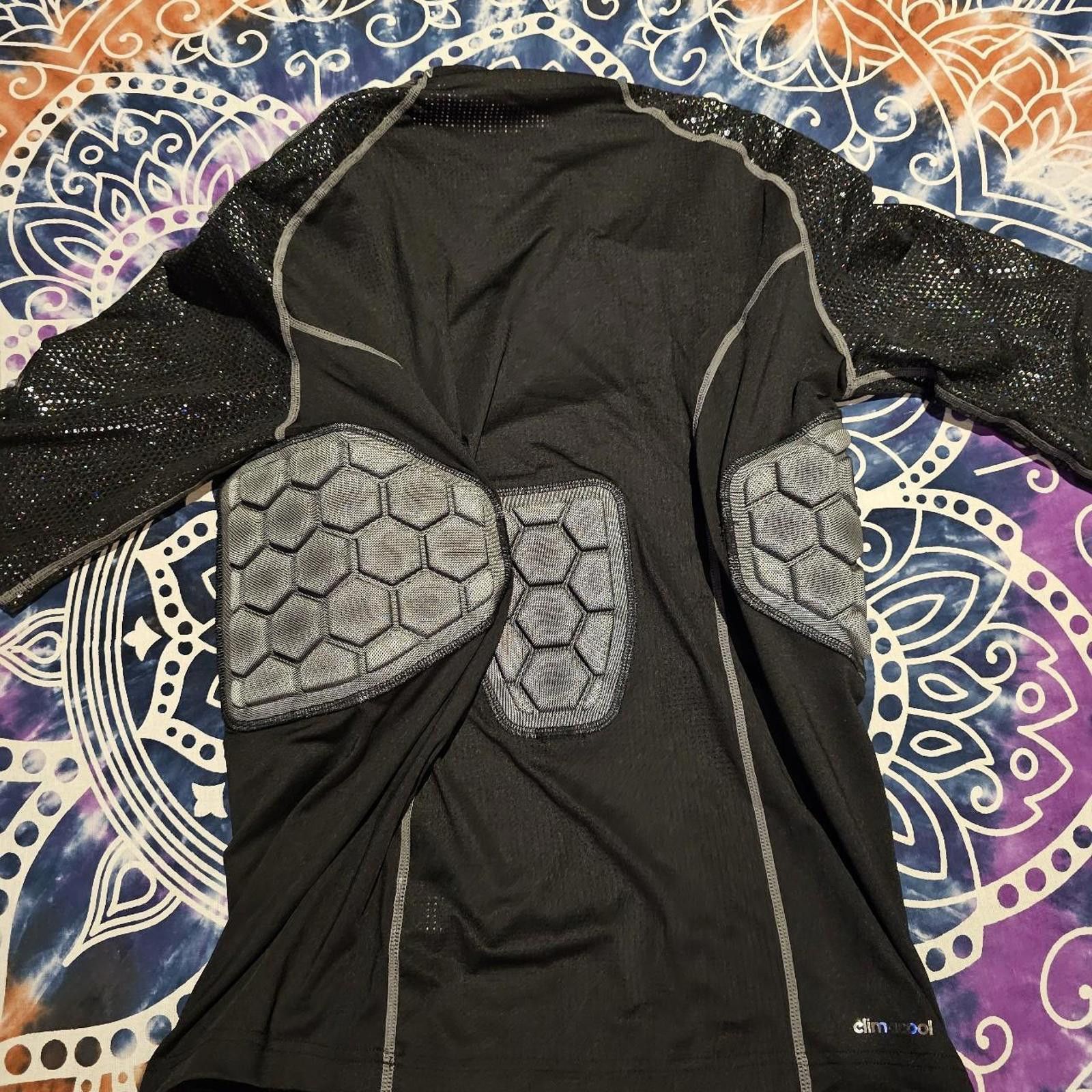 Adidas Adidas Men's Black Tech Fit Padded Compression Shirt Size US XL / EU 56 / 4 - 7 Thumbnail