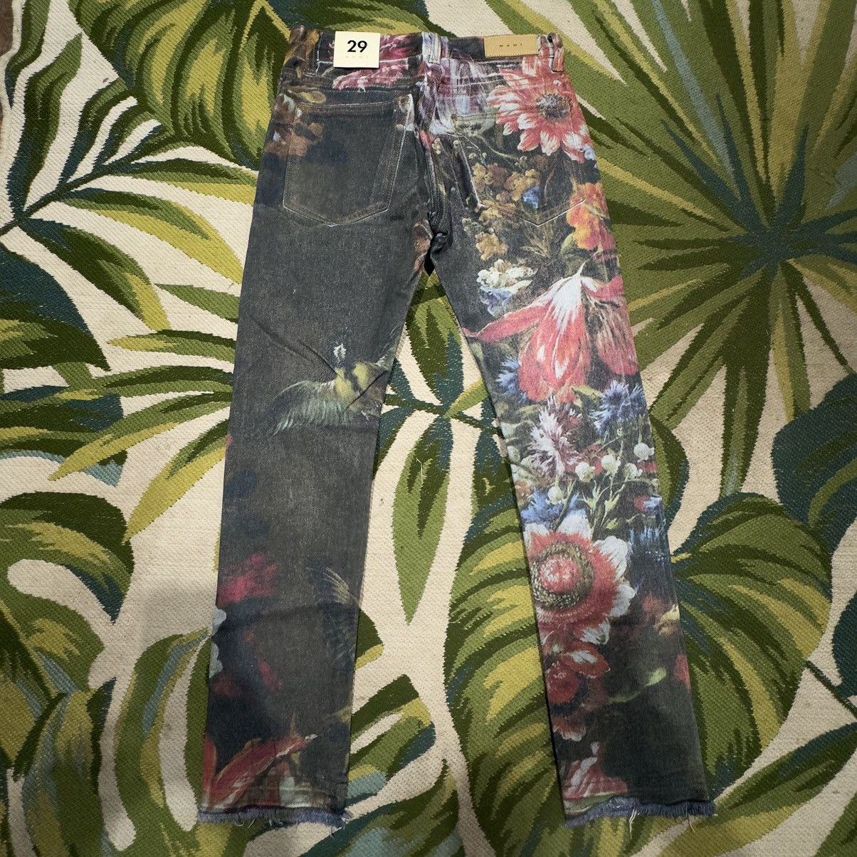 MNML MNML Wreath Floral Jeans 29W BNWT Size US 29 - 3 Thumbnail