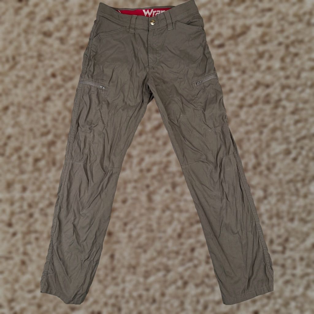Wrangler Wrangler Pants Men 30 Gray Straight Leg Nylon Blend Hiking 30x30 Casual Cargo Pockets Regular Size US 30 / EU 46 - 1 Thumbnail