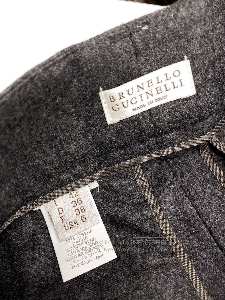 Brunello Cucinelli Brunello Cucinelli Vintage High-Waisted Droopy Wide Leg Wo Size 27" / US 4 / IT 40 - 3 Thumbnail