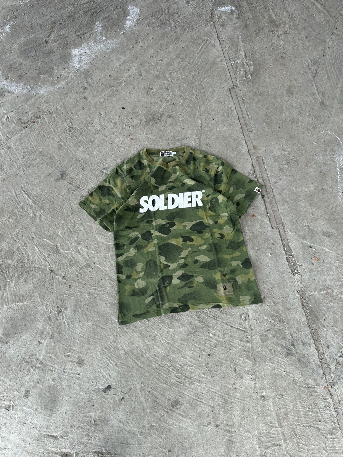Bape BAPE A Bathing Ape Soldier Tee Camo Green Size M Military Size US M / EU 48-50 / 2 - 3 Thumbnail