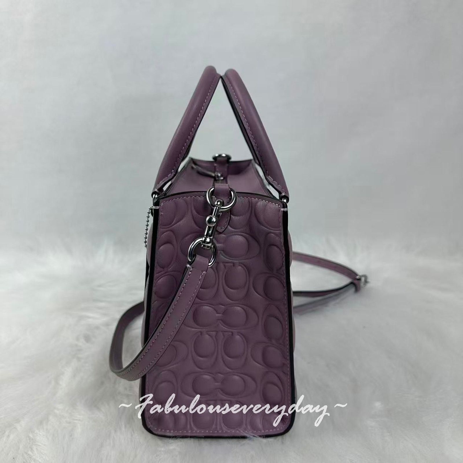 Coach Coach Maggie Small Tote Bag Crossbody Sig Leather/Sv/Jasmine Size ONE SIZE - 2 Thumbnail