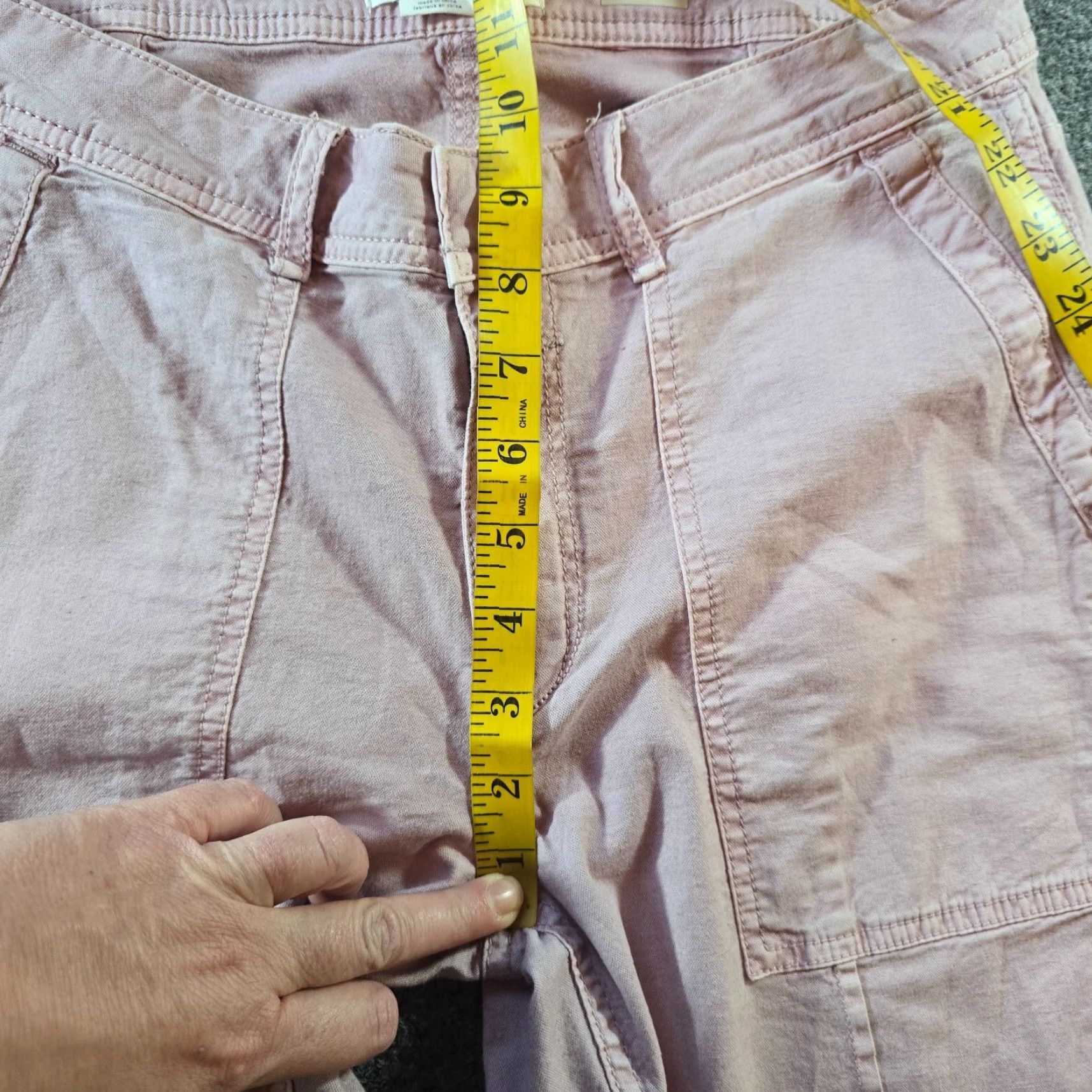 Anthropologie Anthropologie Pants Women Size 27 Pink The Wanderer Cropped Capri Cuffed Size 27" / US 4 / IT 40 - 7 Thumbnail