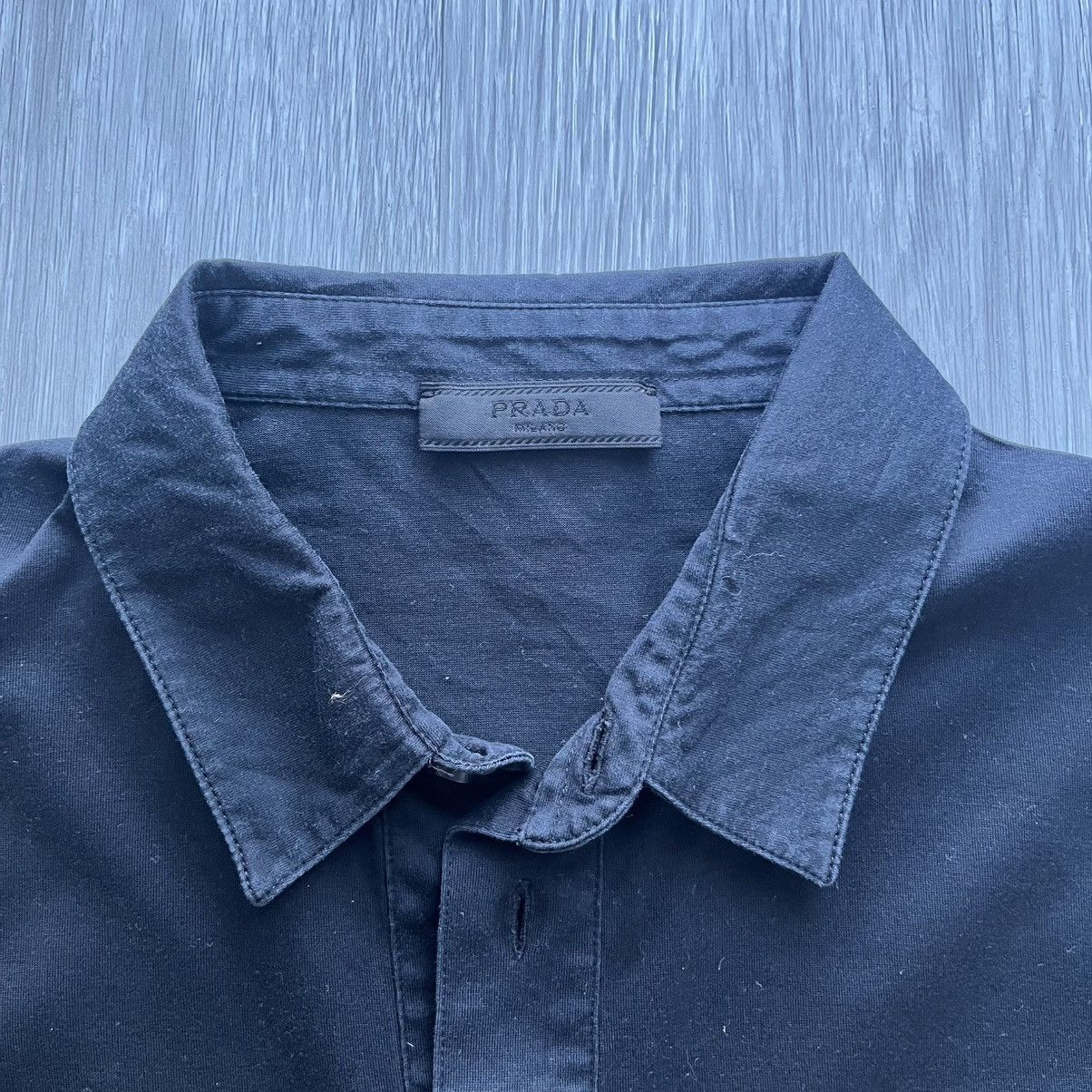 Prada Prada Black Polo Shirt Size US XL / EU 56 / 4 - 2 Thumbnail