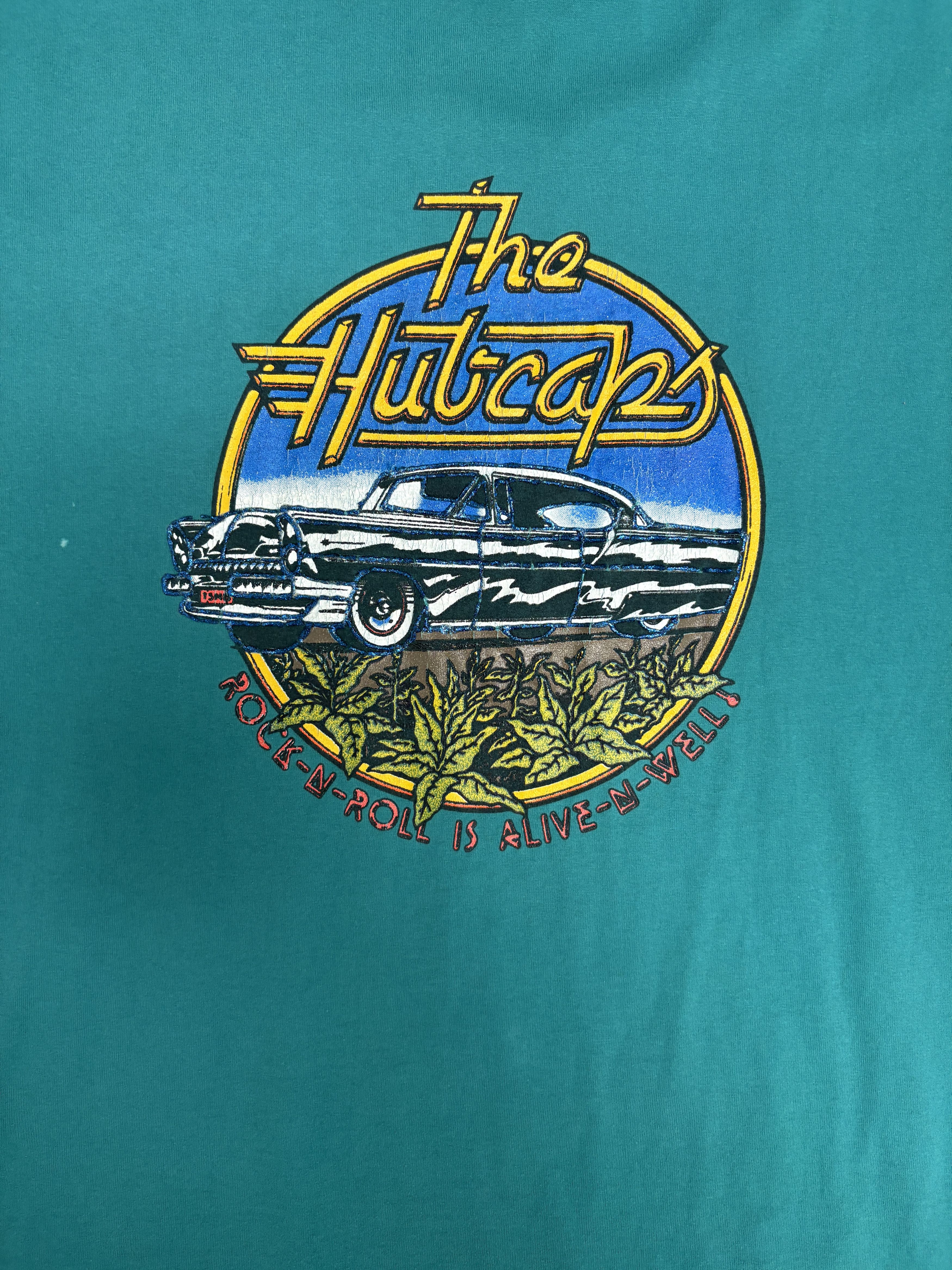 Vintage The Hubcap Rock-N-Roll Is Alive-N-Well Vintage Tee Size US XXL / EU 58 / 5 - 2 Thumbnail