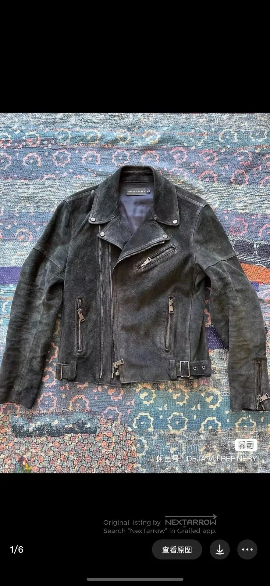 Ralph Lauren Black Label ralph lauren suede leather motorcycle jacket. Size US L / EU 52-54 / 3 - 1 Thumbnail