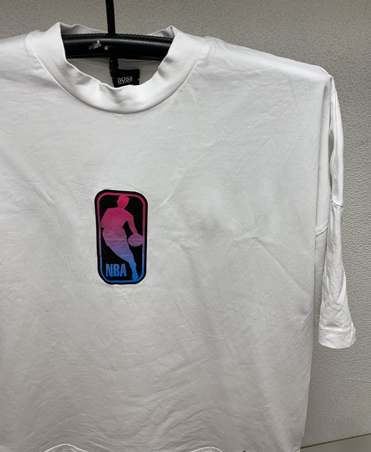 NBA Hugo Boss NBA white big logo t-shirt jersey 2xl axle Size US XXL / EU 58 / 5 - 6 Thumbnail