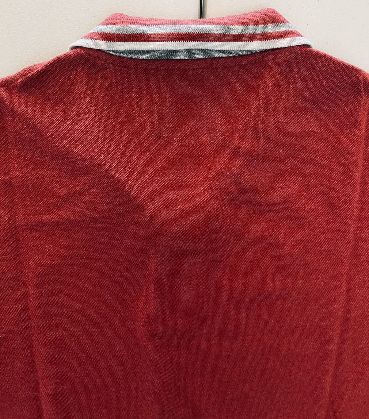 Brunello Cucinelli Brunello Cucinelli berry/grey trim reg fit 2btn polo nwot Size US L / EU 52-54 / 3 - 7 Thumbnail