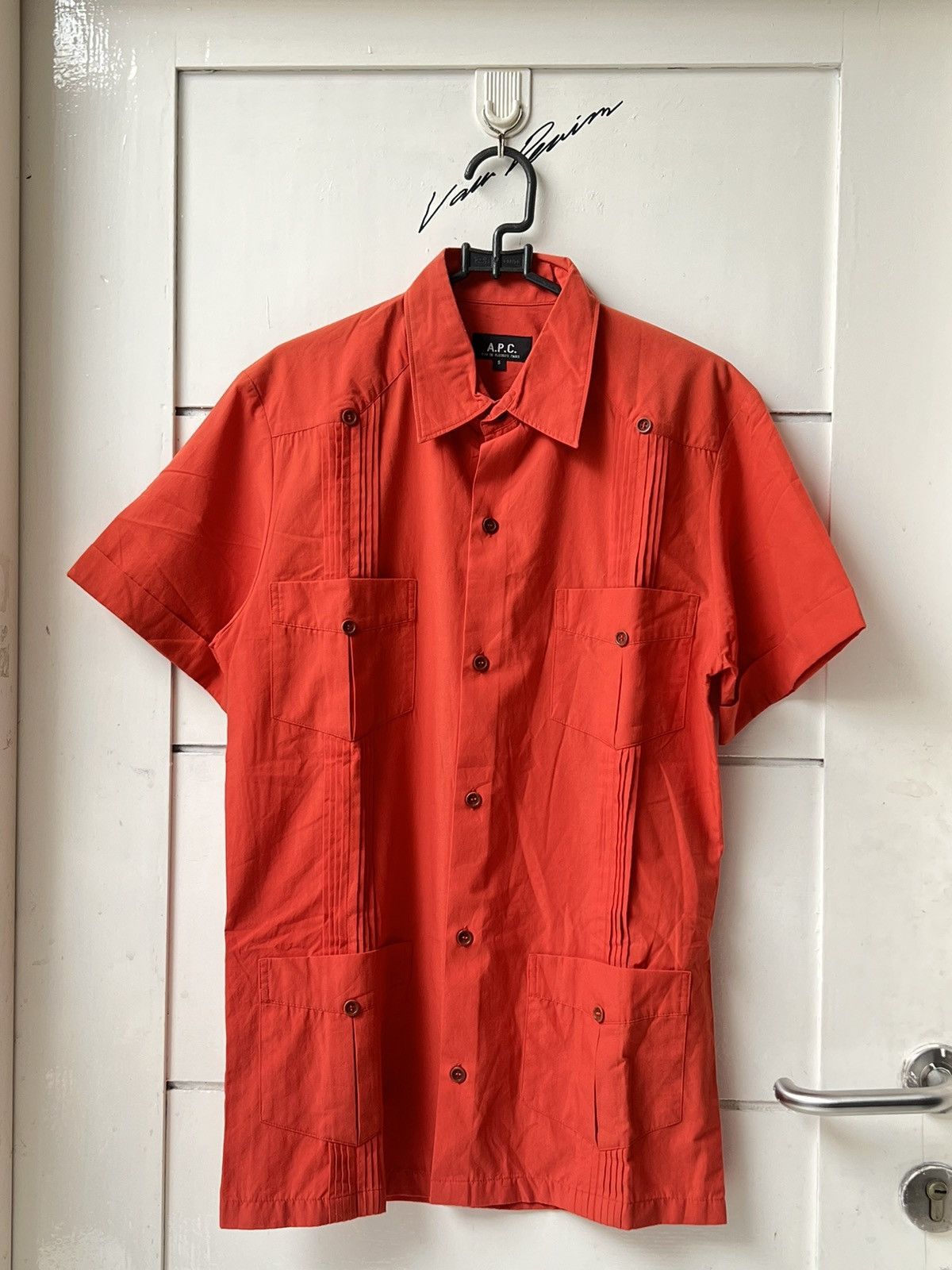 A.P.C. A.P.C Red Shirt Size US XS / EU 42 / 0 - 9 Thumbnail