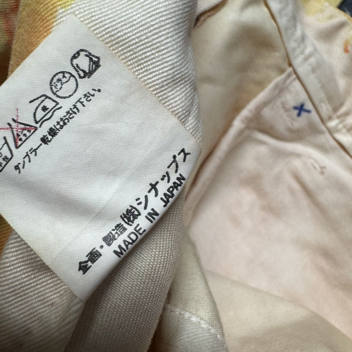 Japanese Brand Vintage SYNAPS Denim Painted Bleach Jeans Size US 31 - 22 Thumbnail