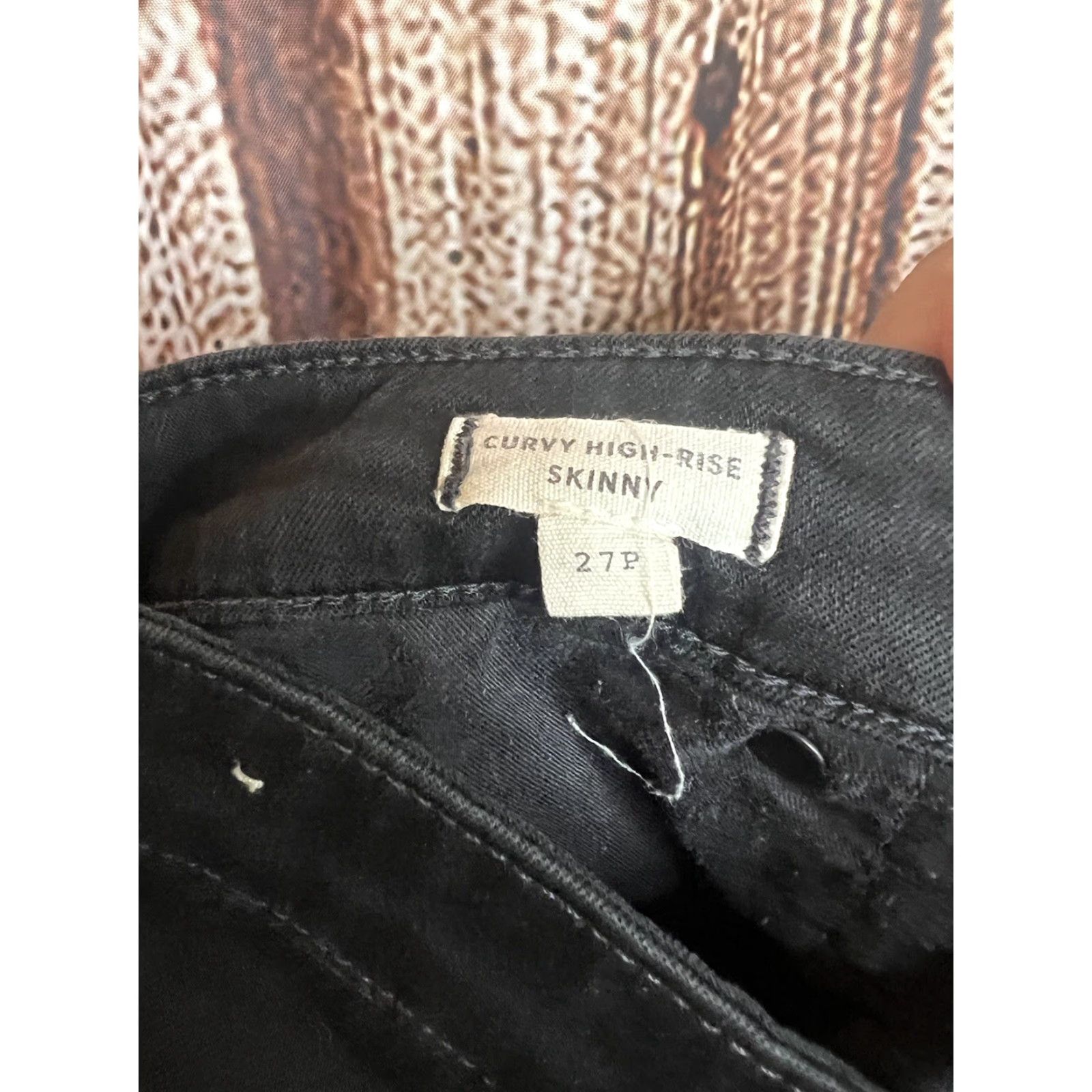Madewell Madewell Pants Womens 27 Petite Black Curvy High-Rise Skinny Size 27" / US 4 / IT 40 - 3 Thumbnail