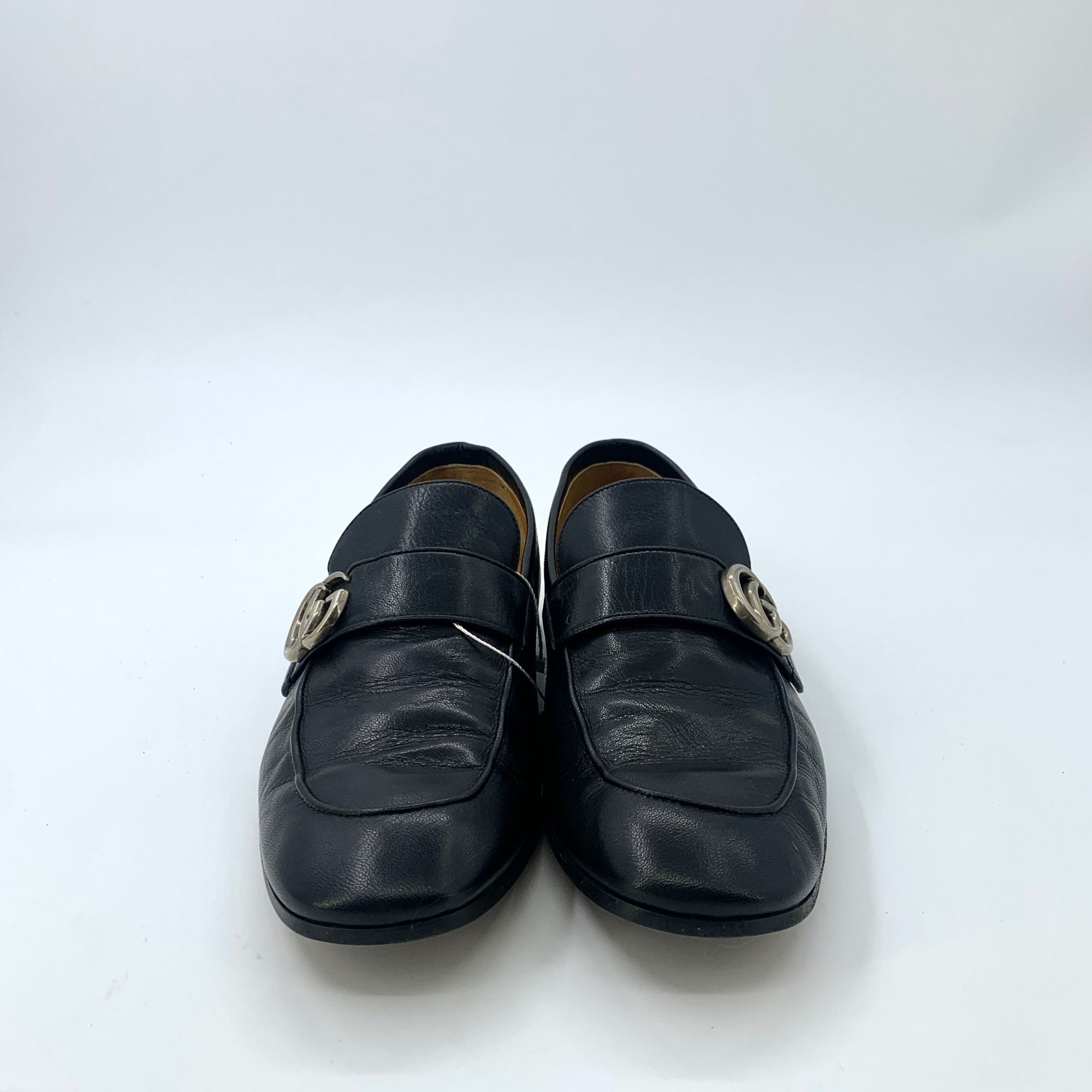Gucci Gucci Rhyton Black Double-G Buckle Slip-On Loafers (Size 41) Size US 8 / EU 41 - 9 Thumbnail