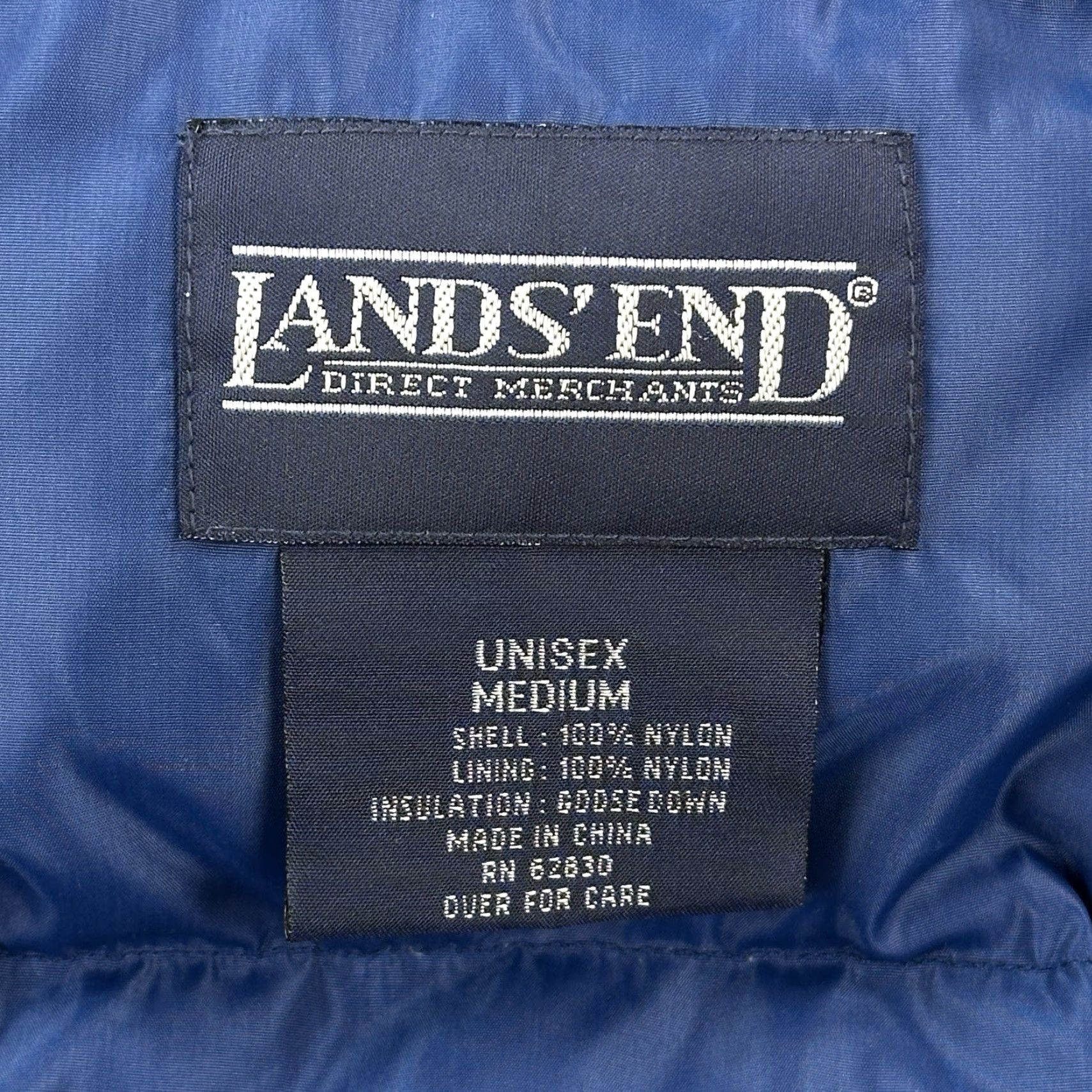 Lands' End VINTAGE Lands End Vest Unisex Medium Blue Goose Down Quilted Snap Front Puffer Size US M / EU 48-50 / 2 - 3 Thumbnail