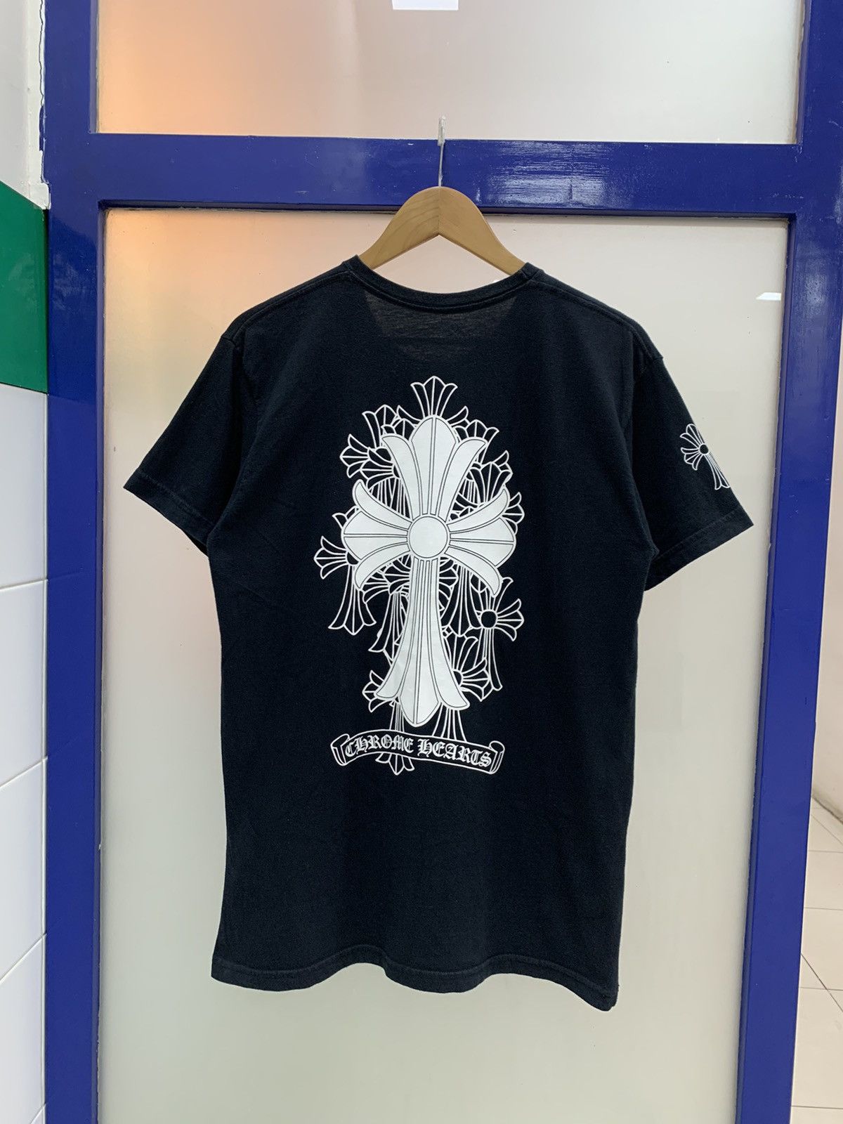 Tonal Cemetery Cross Pocket T-Shirt