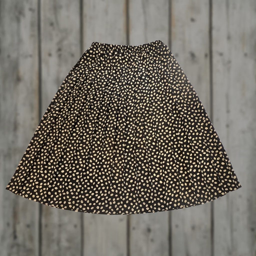 Vintage VINTAGE Leslie Fay Skirt Midi Pleated 10P Petite Women Black W 26” L 26” A Frame Coffee Beans Size 32" / US 10 / IT 46 - 1 Thumbnail