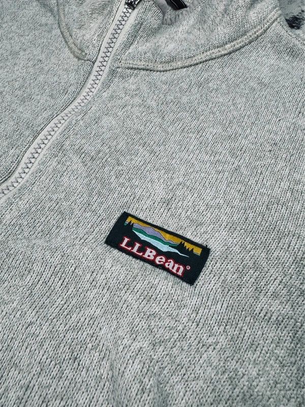 L.L. Bean LL bean fleece zip jacket gray white M Size M / US 6-8 / IT 42-44 - 4 Thumbnail