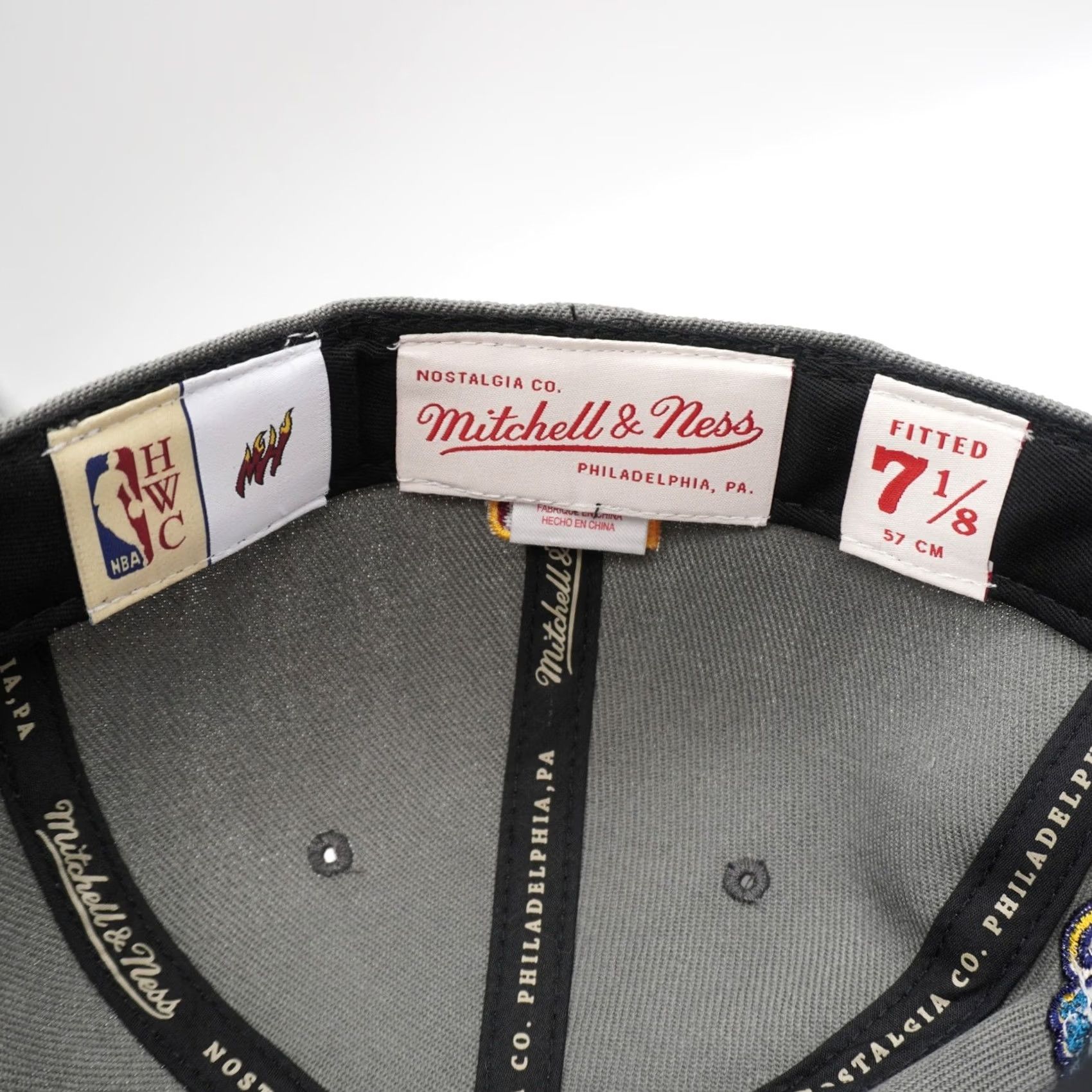 Mitchell & Ness Mitchell & Ness Miami Heat Hat Mens 7 1/8 Grey 2012 NBA Champions Side Patch Size ONE SIZE - 7 Thumbnail